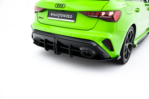 Maxton Design Street Pro Rear bumper + Flaps - Audi RS3 Sportback 8Y Facelift
