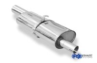 FOX Endschalldämpfer Ø63,5mm 1x90 Typ 24 - Opel Kadett E-CC