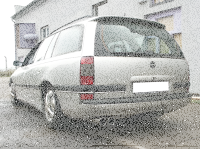 FOX Half system from catalytic converter 2x90 Typ 13 - Opel Omega B Caravan (Models with manual transmission)