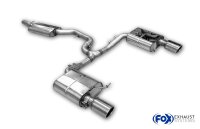 FOX Endschalldämpfer und Mittelschalldämpfer 1x100 Typ 16 - VW Passat 3C 4Motion