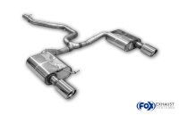 FOX Endschalldämpfer und Mittelschalldämpferersatzrohr 1x100 Typ 17 - VW Passat 3C 4Motion