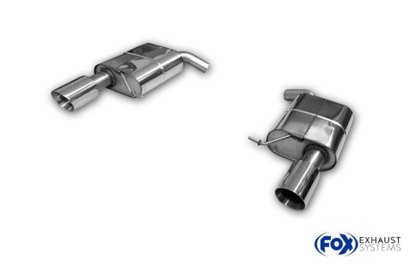 FOX Endschalldämpfer 1x100 Typ 25 - VW Passat 3C/ 3CC 4Motion R36