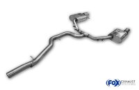 FOX Endschalldämpfer und Mittelschalldämpferersatzrohr 1x100 Typ 25 - VW Passat 3C 4Motion