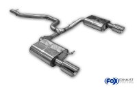 FOX Final Silencer and Central Silencer replacement pipe 1x100 Typ 25 - VW Passat 3C 4Motion