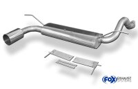 FOX Endschalldämpfer quer 1x114 Typ 10 - Honda Civic 5