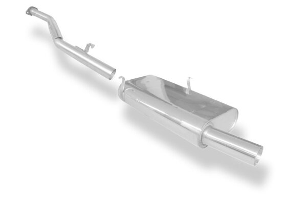 FOX Endschalldämpfer und Vorschalldämpferersatzrohr 1x70 Typ 10 - BMW E30 318is