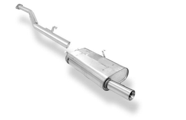 FOX Final Silencer and Front Silencer Replacement Pipe 1x80 Typ 24 - BMW E30 318is