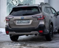 FOX Endschalldämpfer und Vorschalldämpfer 140x90 Typ 44 - Subaru Outback BT