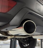 FOX Final Silencer and Front Silencer 140x90 Typ 44 with rear insert matt - Subaru Outback BT