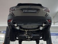 FOX Final Silencer and Front Silencer 140x90 Typ 44 with rear insert matt - Subaru Outback BT