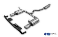 FOX Endschalldämpfer und Vorschalldämpfer 140x90 Typ 44 mit Heckeinsatz - Subaru Outback BT