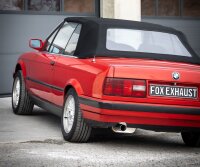 FOX Endschalldämpfer 1x80 Typ 24 - BMW E30 316i/318i Limousine/ Cabrio