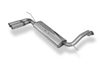 FOX Endschalldämpfer quer 2x76 Typ 10 - Honda Civic 5