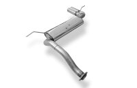 FOX Final Silencer quer 2x76 Typ 10 - Honda Civic 5