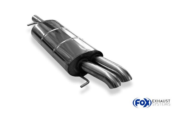 FOX Endschalldämpfer 2x63 Typ 28 - VW Passat 3B/ 3BG