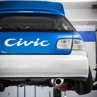 FOX Endschalldämpfer 1x90 Typ 24 - Honda Civic 5 EG2/ EG3