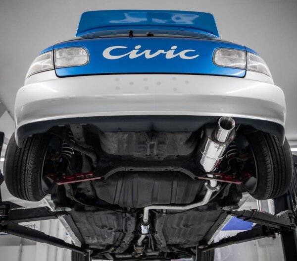 FOX End- und Vorschalldämpfer 1x90 Typ 24 - Honda Civic 5 EG2/ EG3