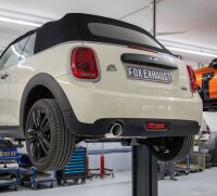 FOX Final- and Front Silencer 1x100 Typ 16P - Mini Cooper F56 and F57 3-Door