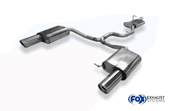 FOX Half system from catalytic converter 1x100 Typ 17 - VW Passat 3C 4Motion