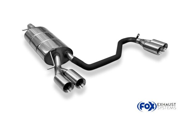 FOX Endschalldämpfer 2x80 Typ 24 - VW Passat 3B/ 3BG