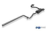 FOX Half system from catalytic converter with Front Silencer Replacement Pipe 2x80 Typ 24 - VW Passat 3B/ 3BG