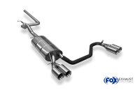 FOX Half system from catalytic converter with Front Silencer Replacement Pipe 2x80 Typ 24 - VW Passat 3B/ 3BG