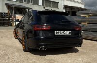 FOX Endschalldämpfer zweiflutig 2x90 Typ 16 - Audi A6 4G