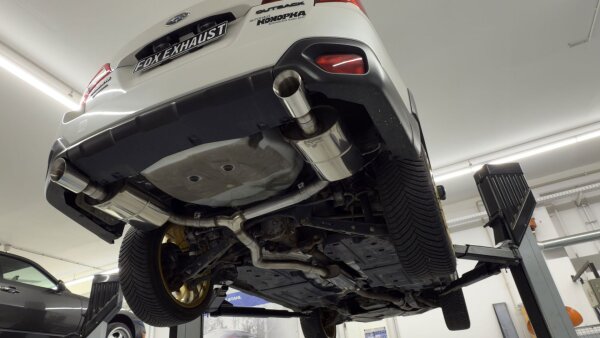 FOX Final Silencer 1x100 Typ 25 and Front Silencer - Subaru Outback BS