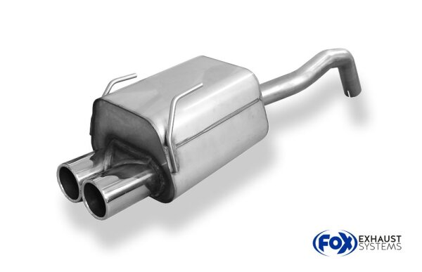 FOX Endschalldämpfer 2x76 Typ 12 - Fiat 500/ 500C