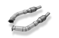 FOX 70mm exhaust manifold pipes with ECE-approved HJS...