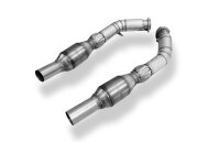 FOX 70mm exhaust manifold pipes with ECE-approved HJS...