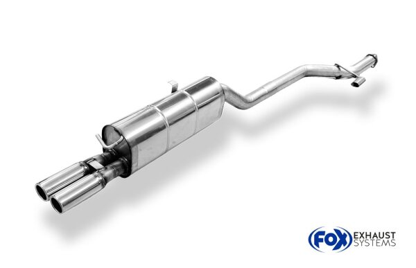 FOX Final Silencer 2x63 Typ 12 - BMW E28 520i (Models w/o Kat)
