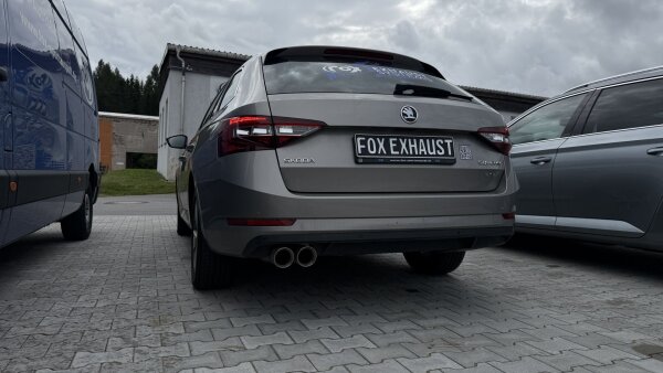 FOX Endschalldämpfer 2x90 Typ 25 - Skoda Superb 3V 4x4 (3T)