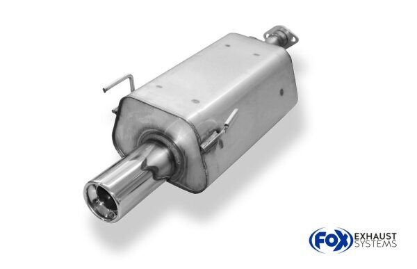 FOX Endschalldämpfer 1x90 Typ 13 - Honda Civic VII 5-Türer