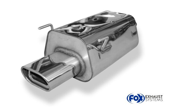 FOX Endschalldämpfer 135x85 Typ 53 - Honda Civic VII 5-Türer