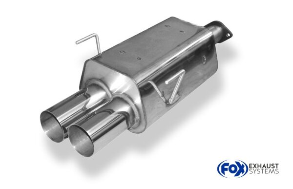 FOX Final Silencer 2x90 Typ 10 - Honda Civic VII Type-R EP3