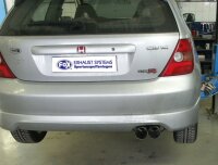 FOX Endschalldämpfer 2x90 Typ 10 - Honda Civic VII...