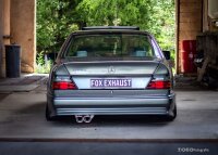 FOX Final Silencer and Front Silencer Ø70mm 2x93x79 Typ 70 fits to AMG approach - Mercedes E-Class 124