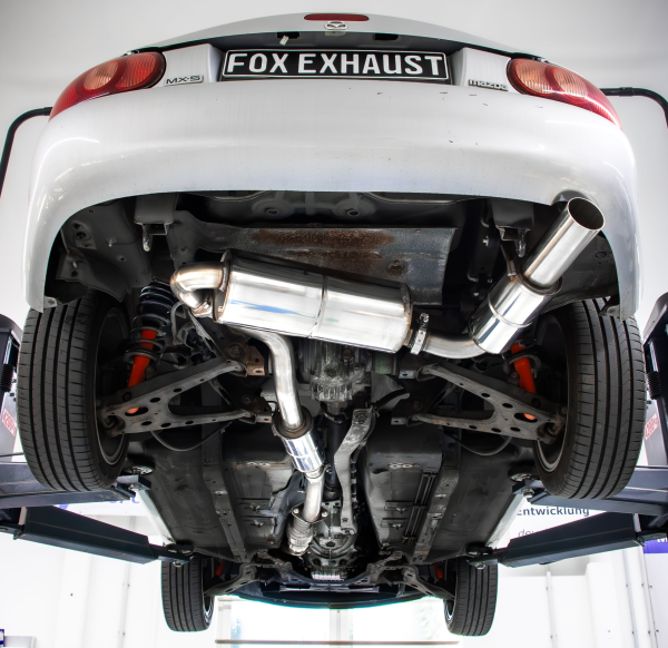 FOX Exhaust System JDM Look 1x90mm Typ 10 - Mazda MX5 NB