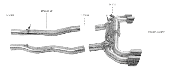 Bastuck Sportauspuff - 25+ BMW 5er Serie G90/G99 M5