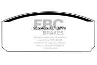 EBC Front Brake Pad Set BlackStuff - Fiat/ Matra Models