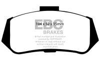 EBC Rear Brake Pad Set BlackStuff - Fiat Models