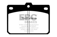 EBC Front Brake Pad Set BlackStuff - Daihatsu/ Hyundai/...