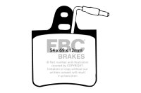 EBC Rear Brake Pad Set BlackStuff - Citroen/ Maserati Models