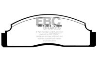 EBC Front Brake Pad Set BlackStuff - Ford Models