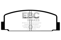 EBC Rear Brake Pad Set BlackStuff - Mitsubishi Models