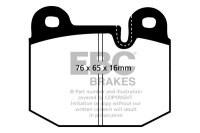 EBC Front Brake Pad Set BlackStuff - BMW Models