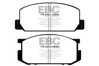 EBC Front Brake Pad Set BlackStuff - Toyota Models