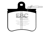 EBC Front Brake Pad Set BlackStuff - Citroen Models