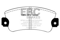 EBC Bremsbeläge Set BlackStuff vorn - Autobianchi/...